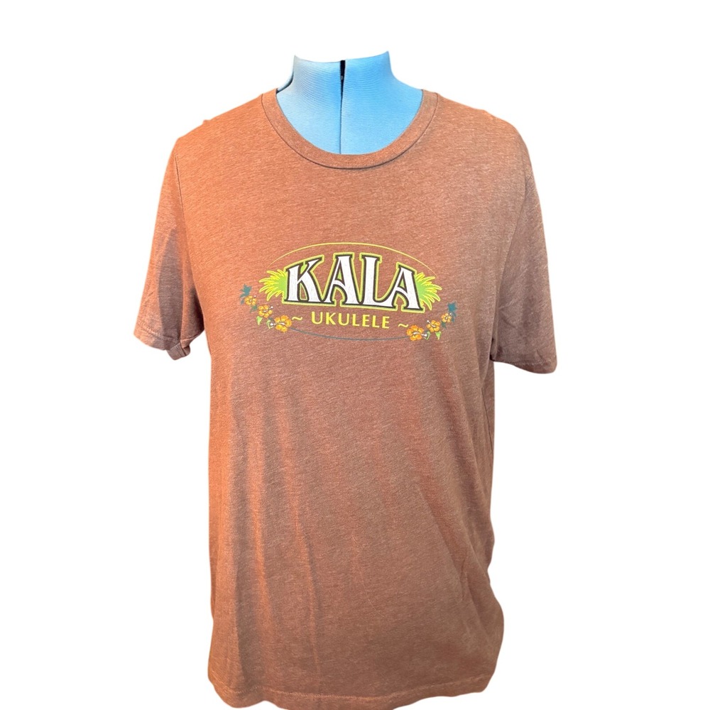 Kala Ukulele Graphic T-Shirt‎ Mens XL Brown Heather Short Sleeve Bella Canvas